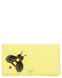 Kate Spade New York Bee Tally Leather Clutch