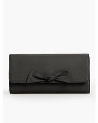 Talbots Pebbled Leather Bow Clutch
