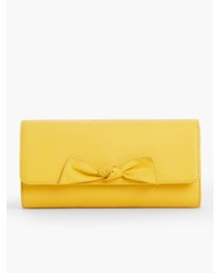 Talbots Pebbled Leather Bow Clutch