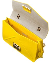 Furla Alice Sunny Yellow Leather Crossbody Bag