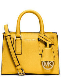 Michael Kors Gusset Crossbody Bag Large Yellow in PVC/Leather with  Gold-tone - US