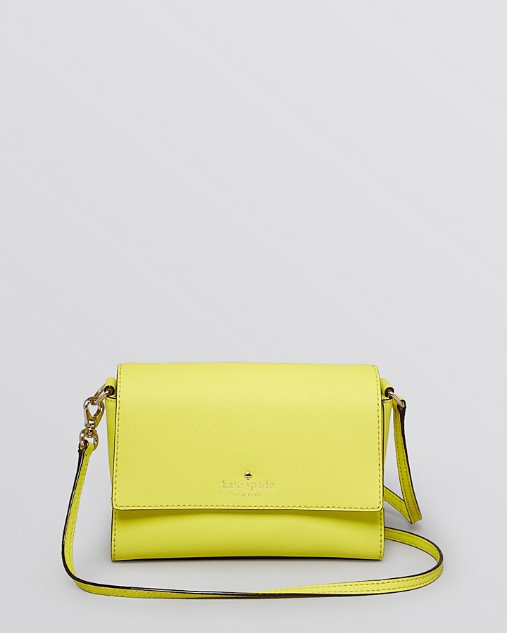 Kate Spade - Bright Yellow Leather Structured Crossbody – Current Boutique
