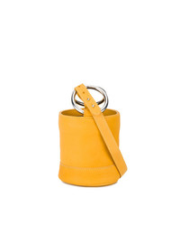 Simon Miller Orange Bonsai 15 Mini Leather Bucket Bag