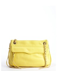 Rebecca Minkoff Pale Yellow Leather Swing Chain Strap Crossbody Bag