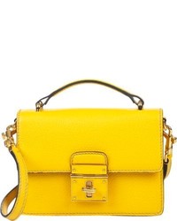 Dolce & Gabbana Rosalia Mini Trunk Crossbody Bag Yellow