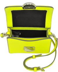 Marc by Marc Jacobs Top Schooly Jax Safety Yellow Leather Crossbody Bag