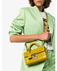 Stalvey Yellow 20 Mini Crocodile Leather Bag