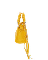 Balenciaga Yellow Classic Mini City Shoulder Bag