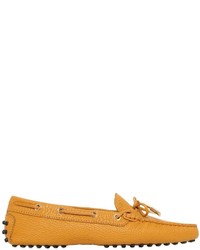 Yellow Leather Driving Shoes
