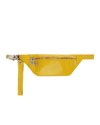 Yellow Leather Fanny Pack