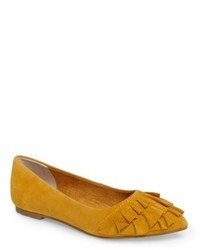 Yellow Leather Flats
