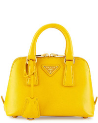Prada Mini Saffiano Proade Bag Yellow