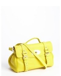 Mulberry Yellow Leather Alexa Convertible Small Satchel