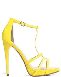 Carvela Jennie Neon Yellow Heeled Sandal Yellow