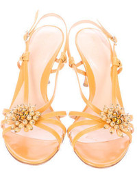 Sergio Rossi Embellished Leather Sandals