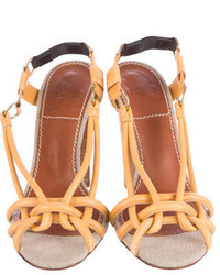 Lanvin Leather Multi Strap Sandals