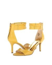 Nine West Ghadess High Heels Yellow Leather