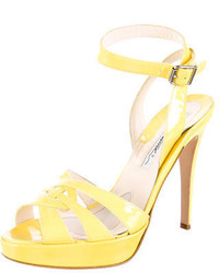 Brian Atwood Patent Leather Sandals