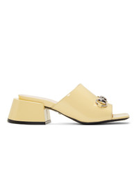 Gucci Yellow Patent Lexi Heel Sandals