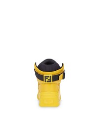 Fendi Logo High Top Sneakers
