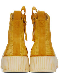 Boris Bidjan Saberi Yellow Bamba 32 Sneakers