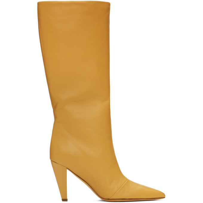 Maryam Nassir Zadeh Yellow Kline Boots, $570 | SSENSE | Lookastic
