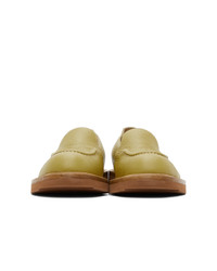 Dries Van Noten Green Ed Leather Loafers