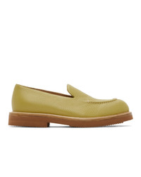 Dries Van Noten Green Ed Leather Loafers