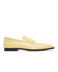 Bottega Veneta Yellow Croc Loafers