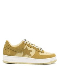 A Bathing Ape Logo Patch Lace Up Sneakers