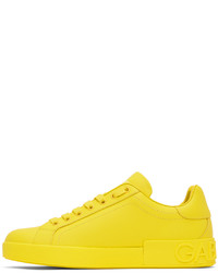 Dolce & Gabbana Yellow Portofino Sneakers