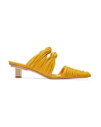 Cult Gaia Paige Knotted Leather Mules