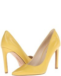 Yellow Leather Pumps