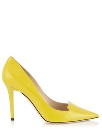 Jimmy Choo Avril Kid Leather Pointy Toe Pumps