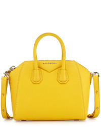 Givenchy Antigona Mini Leather Satchel Bag Yellow