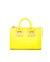 Sophie Hulme Crossbody Mini Bowling Bag In Yellow Yellow