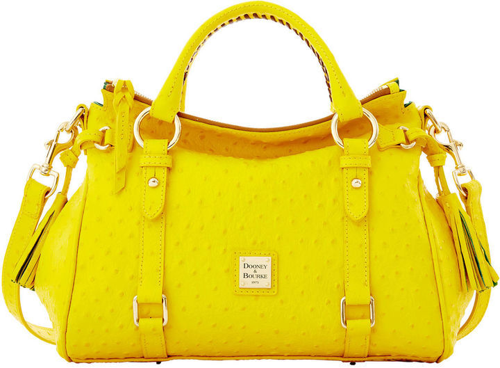 dooney and bourke yellow satchel