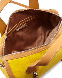 Charles Jourdan Vivianne Leather Satchel Bag Yellow