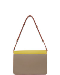 Marni Yellow And Grey Medium Trunk Bag