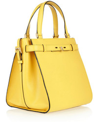 Valextra B Cube Textured Leather Tote