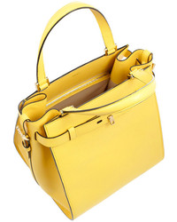 Valextra B Cube Textured Leather Tote