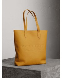 Burberry Embossed Leather Tote