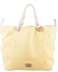MICHAEL Michael Kors Michl By Michl Kors Leather Trimmed Canvas Tote