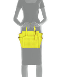 Reed Krakoff Perforated Front Atlantique Mini Leather Tote Bag