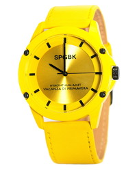 Yellow Leather Watch