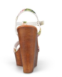 Journee Collection Woobery Peep Toe Platform Wedge Sandals
