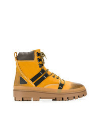 Yellow Leather Work Boots