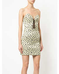 Manning Cartell Strapless Leopard Print Dress