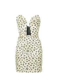 Manning Cartell Strapless Leopard Print Dress