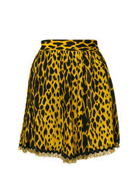 Yellow Leopard Full Skirt